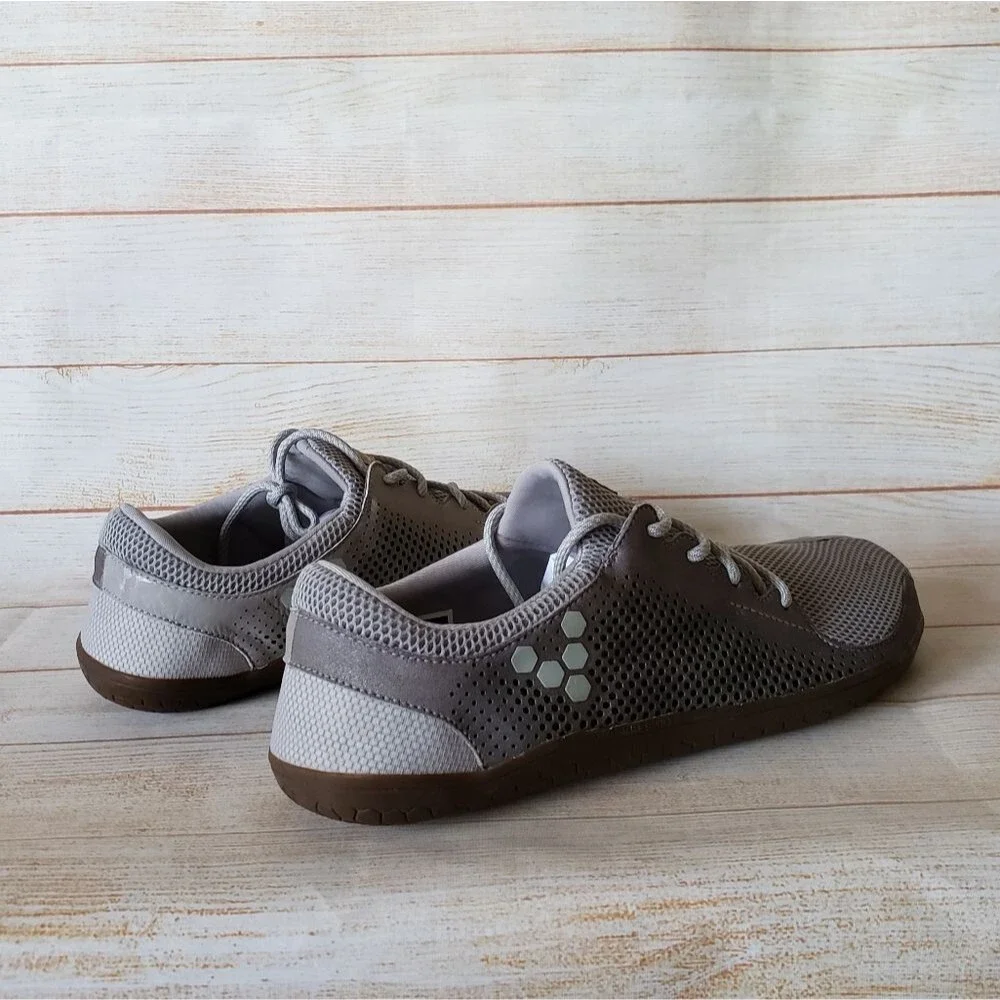 Vivobarefoot Primus Trio Leather/Mesh Grey Walking Running Outdoor Sneakers Men